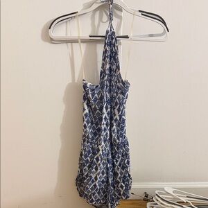 Blue and White Women’s romper